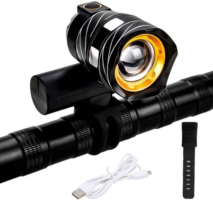 Fietslamp – fiets verlichting – duurzaam – waterbesteding - Bicycle light  - waterproo