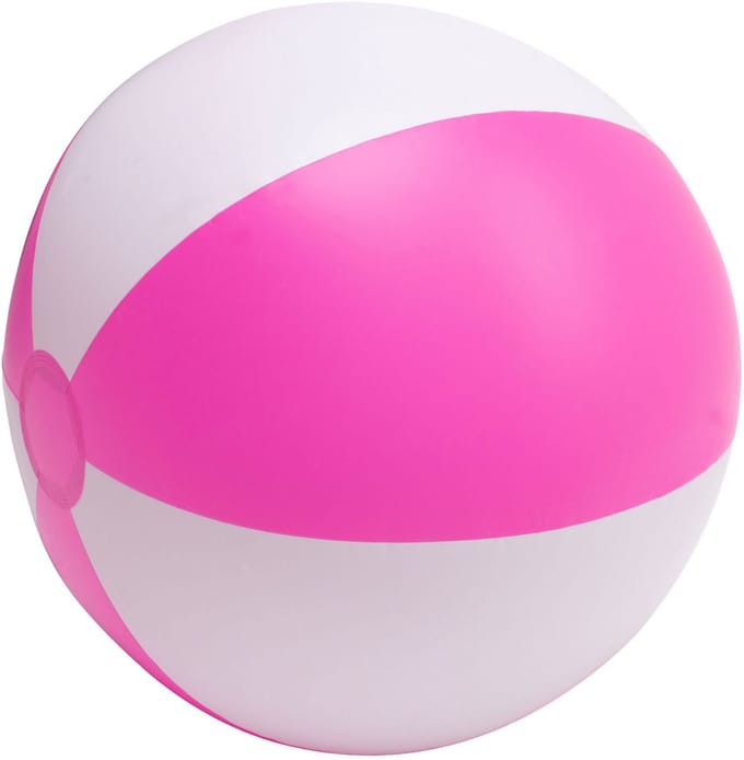 Swim Essentials Beachball 51cm Softlines White/Pink Opblaasbaar speelgoed
