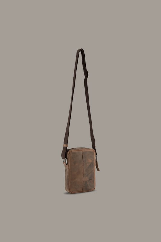 strellson schoudertas Richmond Clint Shoulderbag XSVZ Darkbrown donkerbruin