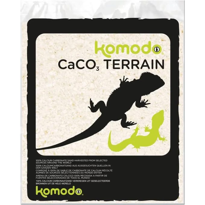 Zand voor reptiles Komodo CaCO