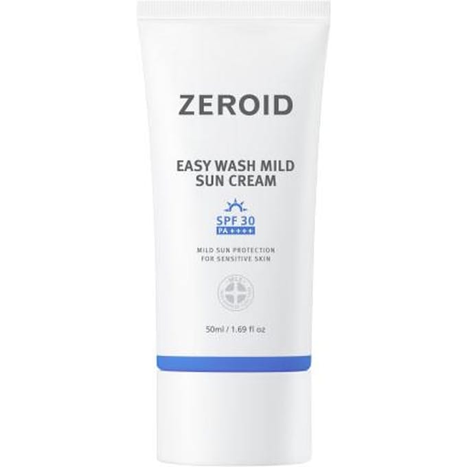 [ZEROID] Easy Wash Milde Zonnebrandcrème SPF 30 PA++++ 50ml white