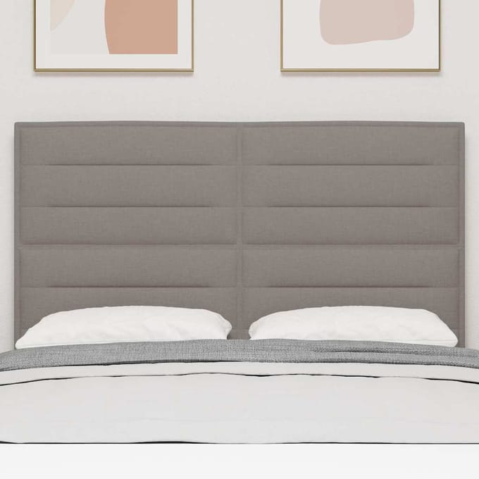 vidaXL Hoofdbord Taupe 144 cm Stof