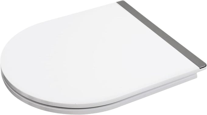 Toiletbril - Toiletdeksel - Stil Sluiten - Softclose & Quick Release - 46 x 36 cm - Wit