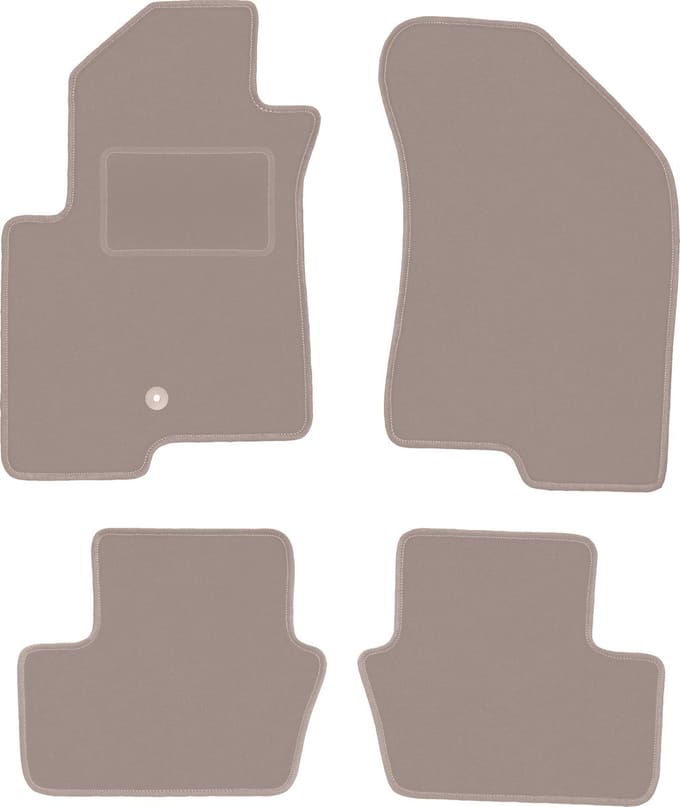 Beige veloursmatten voor: Jeep Compass MK49 SUV (2007-2017)