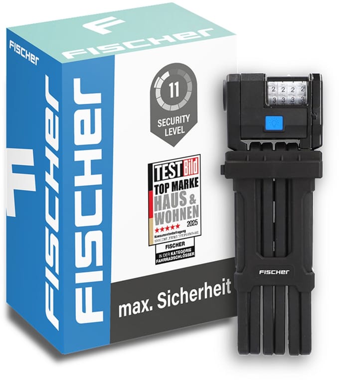 FISCHER opvouwbaar fietsslot PROTEC PLUS+ FN110