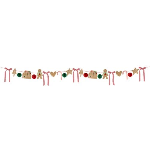 Meri meri kerst - slinger 2,4 m, sweet gingerbread