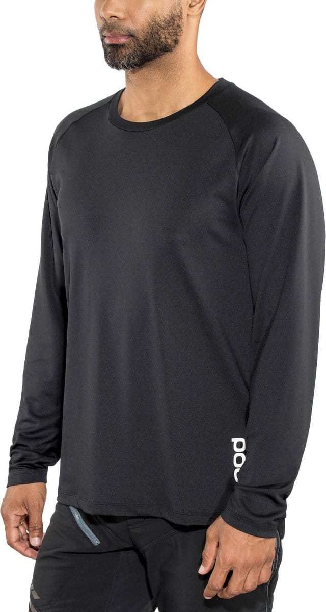 POC Resistance DH Longsleeve Jersey Heren, carbon black Maat S