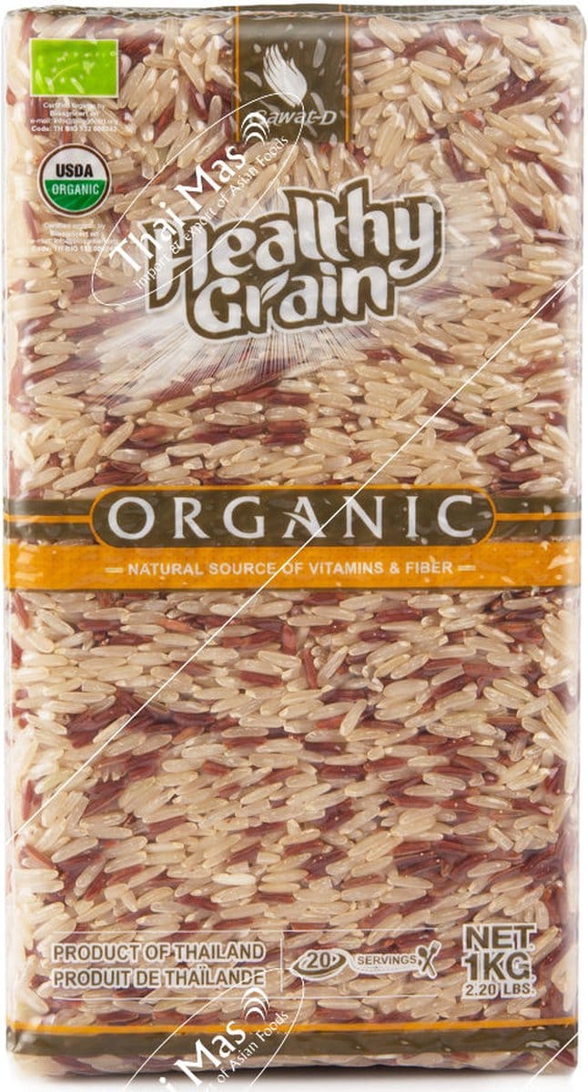 SAWAT-D- ORGANIC BROWN & RED CARGO RICE 1KG