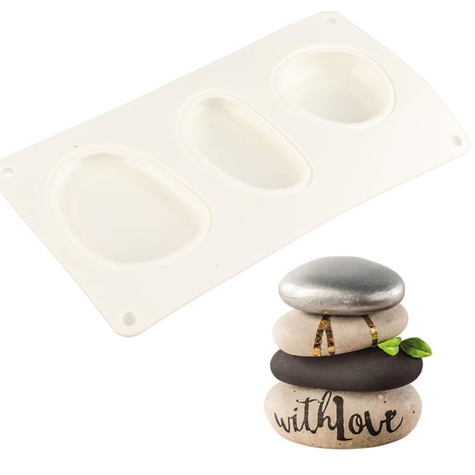 Kasseivormige Cakevorm 3D Kasseivormig Gebakvorm Siliconen Bakvorm white