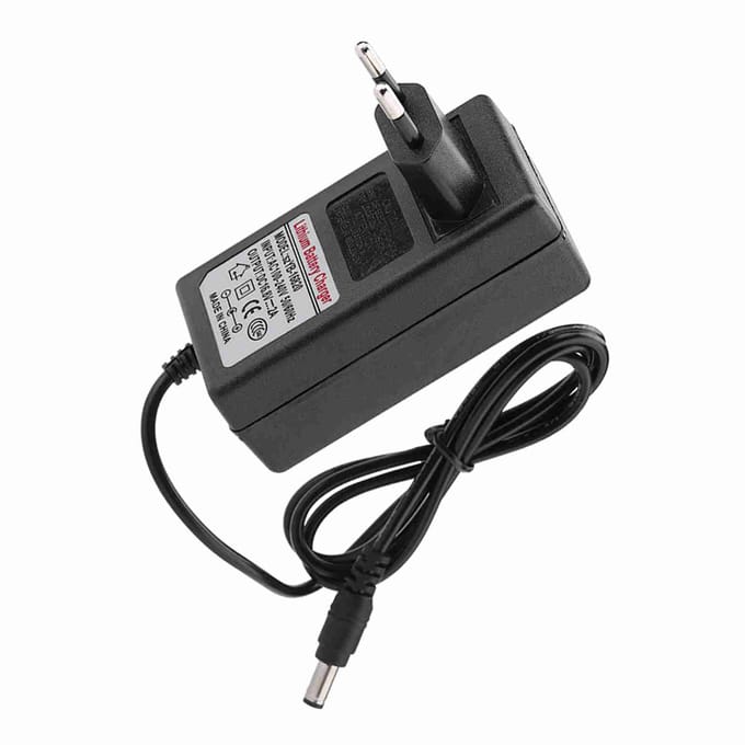 Vervangende DC 16,8V 2A-stroomadapter Lithium-ionbatterijlader Veilig opladen gray