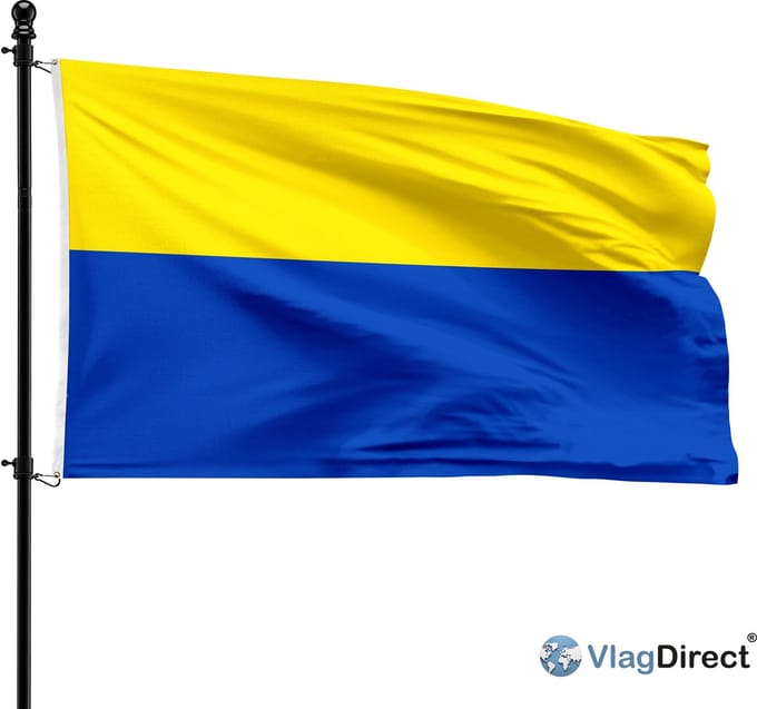 Gemeente Rouvroy vlag - 90 x 150 cm.