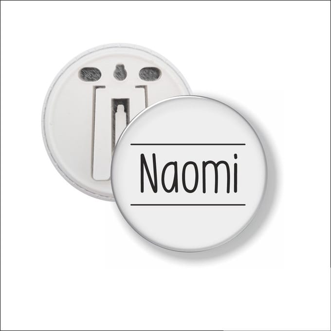 Button Met Clip 58 MM - Naomi