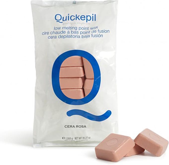 Quickepil Hars voor Ontharing Rose Harde Striploze Ontharing 1 Kg Roze