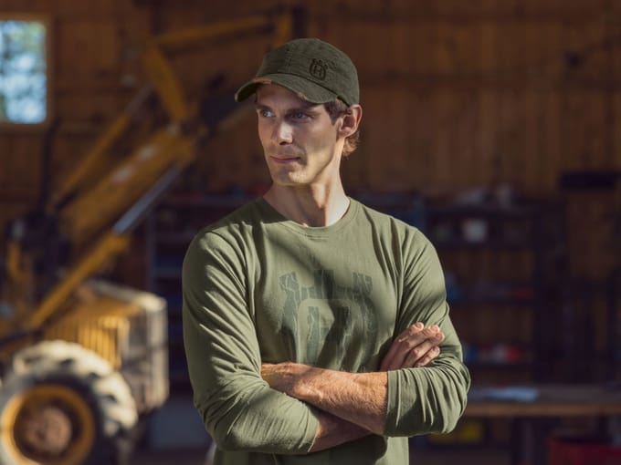 Husqvarna shirt lange mouw bark camo s