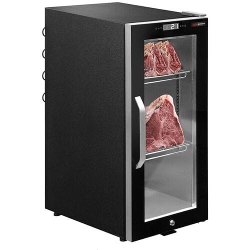 GGM Gastro Dry Aging Fleischreifeschrank - 395mm - 1 Glastür - Schwarz