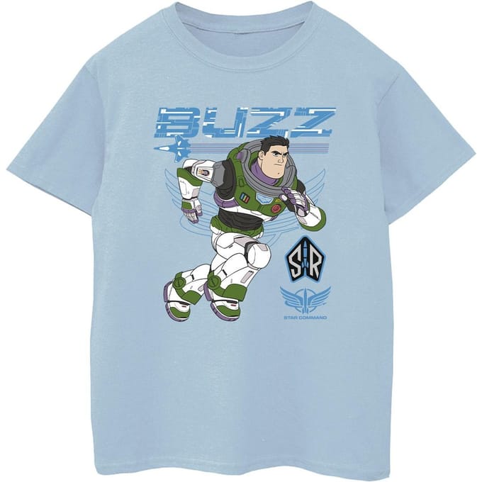 Disney Jongens Lightyear Buzz Run To Action T-Shirt (Babyblauw)