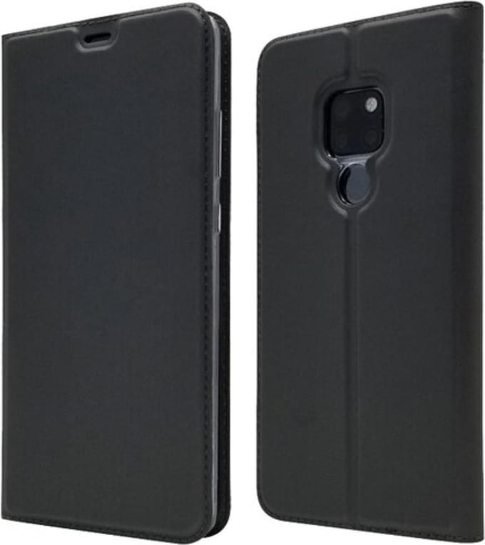 Luxe Bookcase voor Huawei Mate 20 - Zwart - PU Leer - TPU - Flip Case - Magneetsluiting