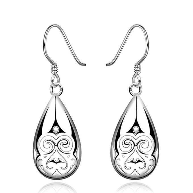 Fijne 925 zilveren dames dame schattig bruiloftscadeau populaire mode-feestsieraden van topkwaliteit gray
