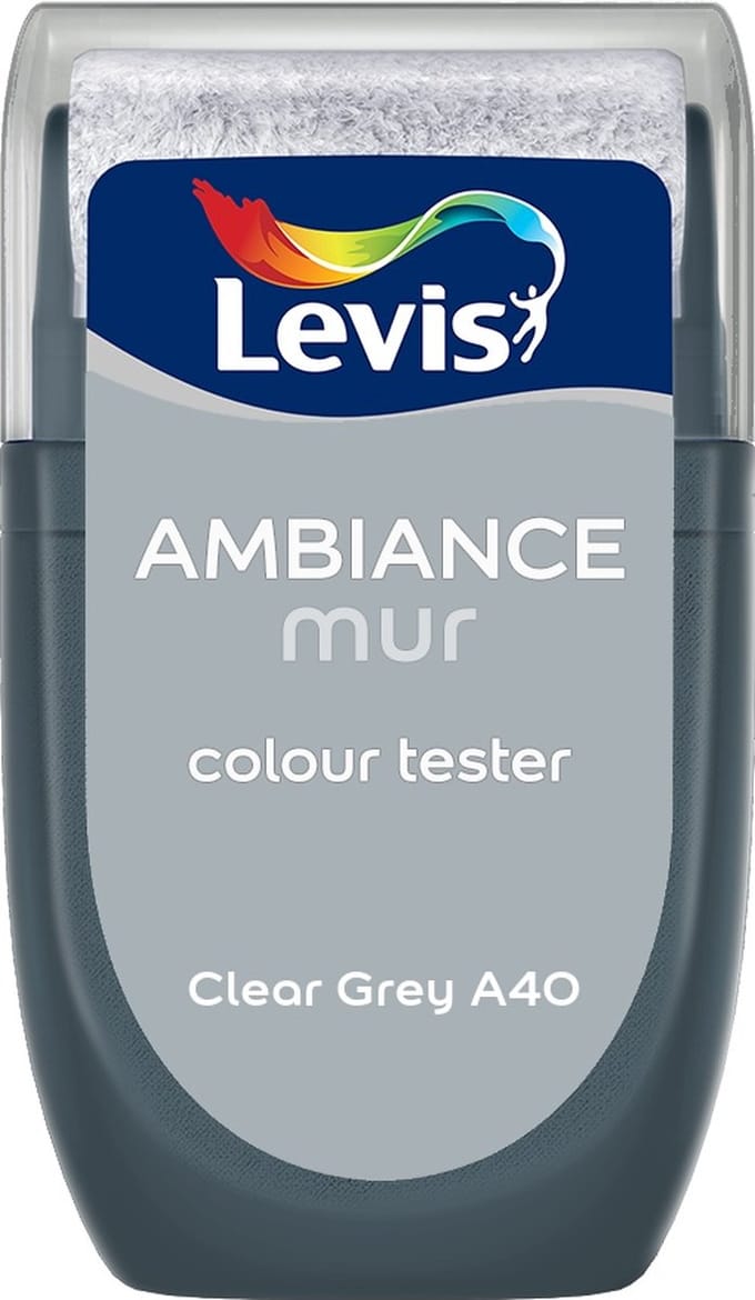 Levis - Muurverf Kleurtester Mat Mix - Clear Grey A40 - Mengverf - 30 Ml