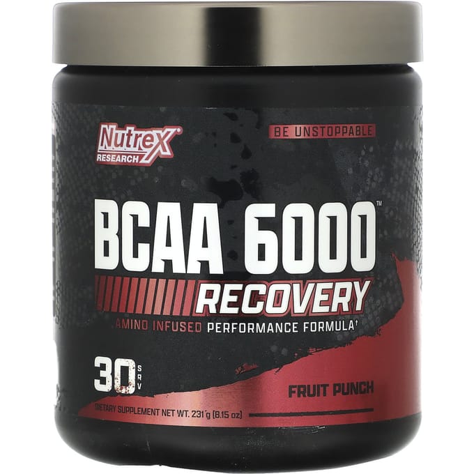 Nutrex Research BCAA 6000 (30 serv) Fruit Punch - Aminozuren - BCAA