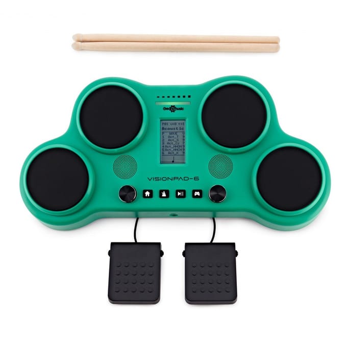VISIONPAD-6 Elektronisch Drumpad van Gear4music, Groen