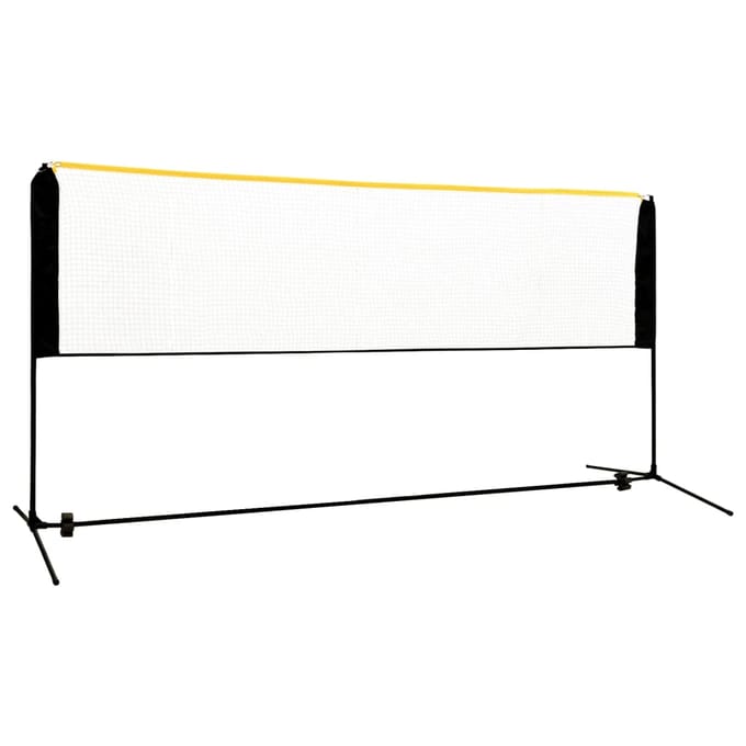 vidaXL - Badmintonnet - verstelbaar - 300x103x94-158 - cm - metaal