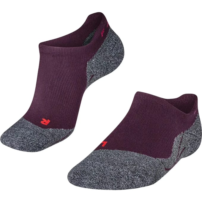 FALKE RU3 Comfort Invisible extra sterke padding functioneel materiaal hardloopsokken dames rood - maat 37-38
