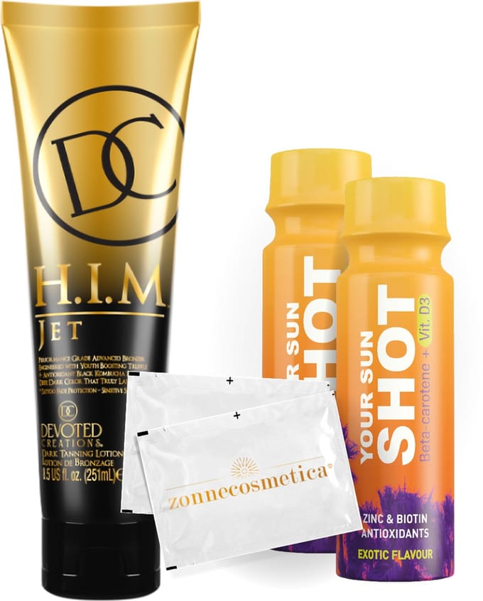 Devoted Creations - HIM Jet + 2 Your Sun Shots + 2 Verfrissingsdoekjes
