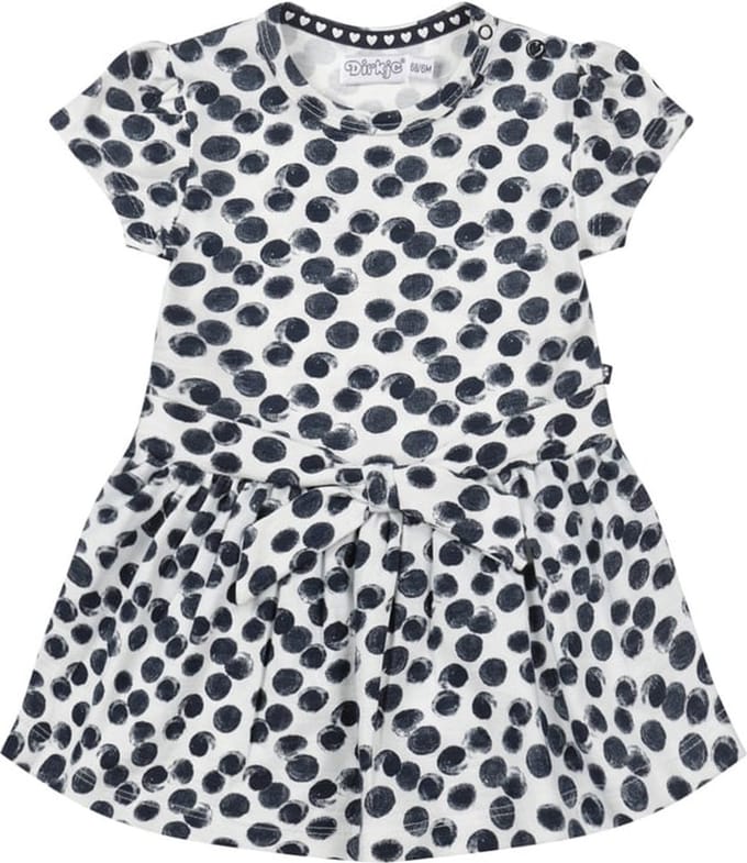 Dirkje-Meisjes Jurk ss-Navy
