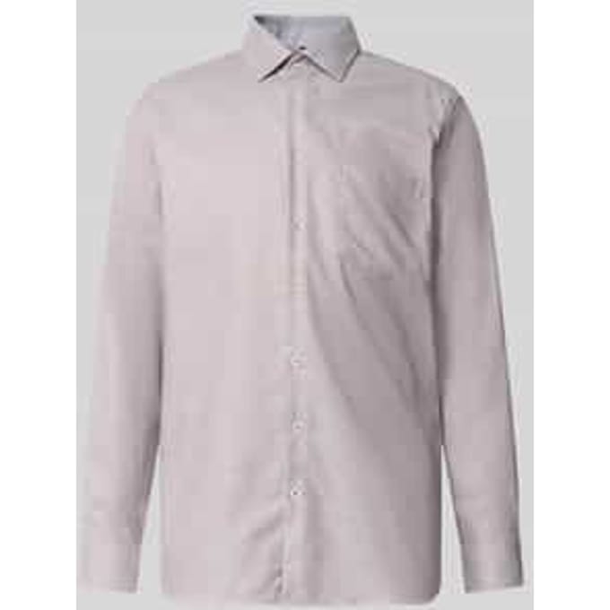 Regular fit zakelijk overhemd van zuivere katoen model 'New Kent Patch'