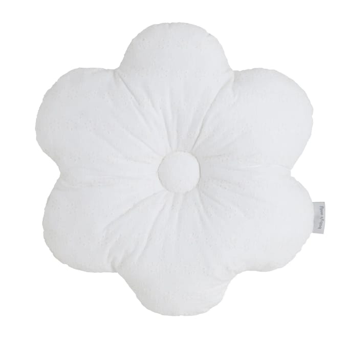 Baby's Only Sierkussen babykamer bloem Calm - Wit - 45x40 cm - Inclusief kussenvulling