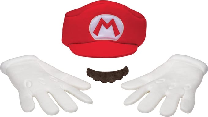 NINTENDO - SUPER MARIO BROS, Mario Elevated Volwassenen Accessoireset, Maat One Size