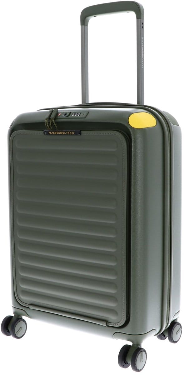 MANDARINA DUCK trolley met laptopvak Smart Duck Trolley Pine Green kaki 53cm