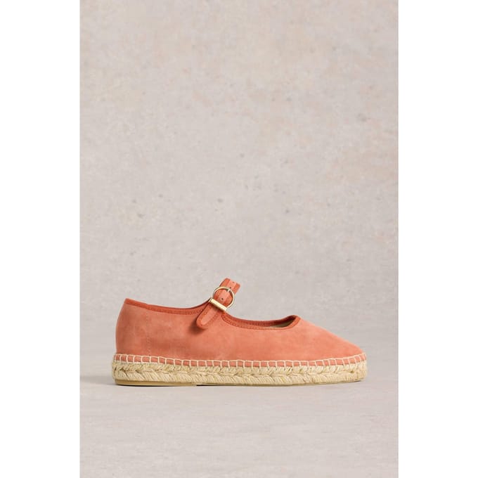 White Stuff Mary Jane Espadrilles Mid Orange Größe: 7 | Ballerinas Outlet | Damen | Orange