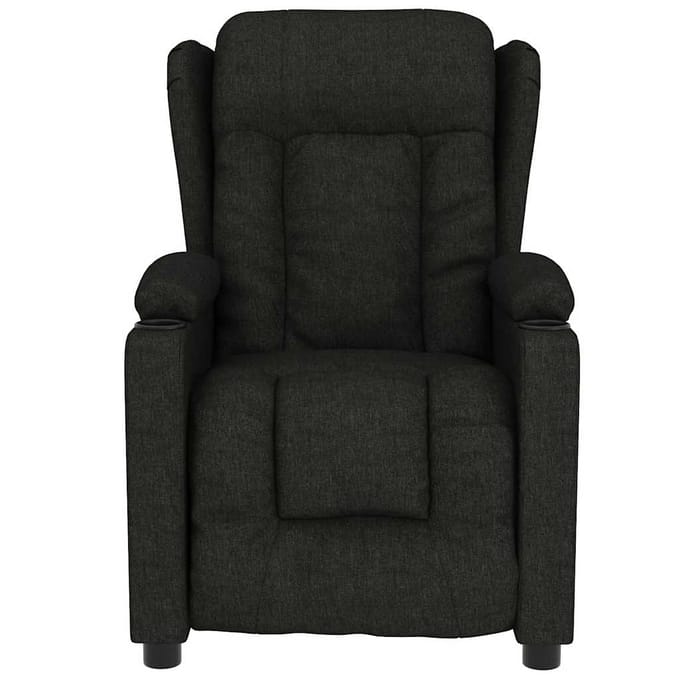 vidaXL - Massagestoel - stof - zwart
