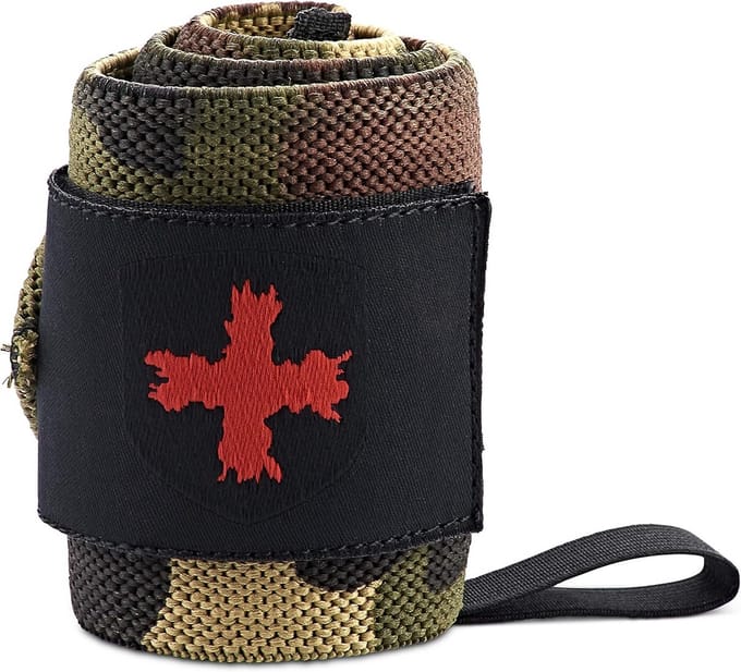 18 Inch Gewichtheffen Pols Wraps voor Mannen en Vrouwen - Camo Design