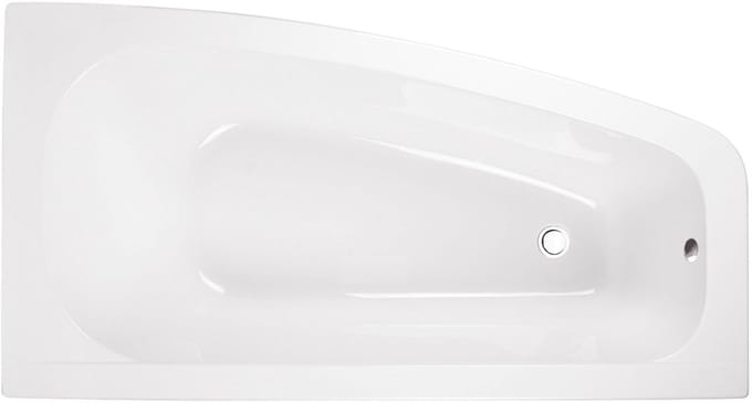 Badland LUNA hoekbad 150 x 80 cm rechts wit