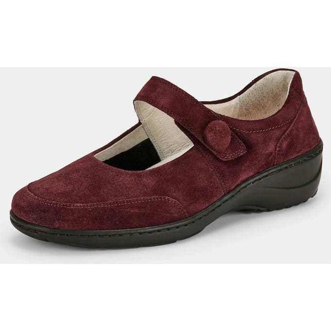 Leren ballerina's - bordeaux - Gr. 37 van Goldner Fashion