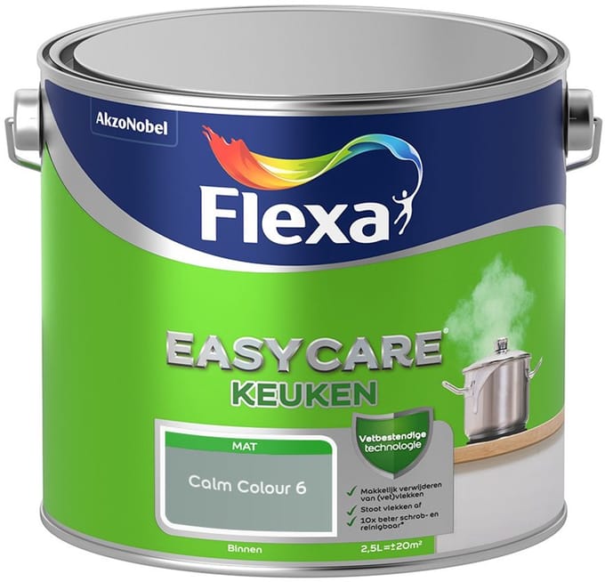 Flexa - Easycare Keuken - Calm Colour 6 - Mengverf - 2,5 L
