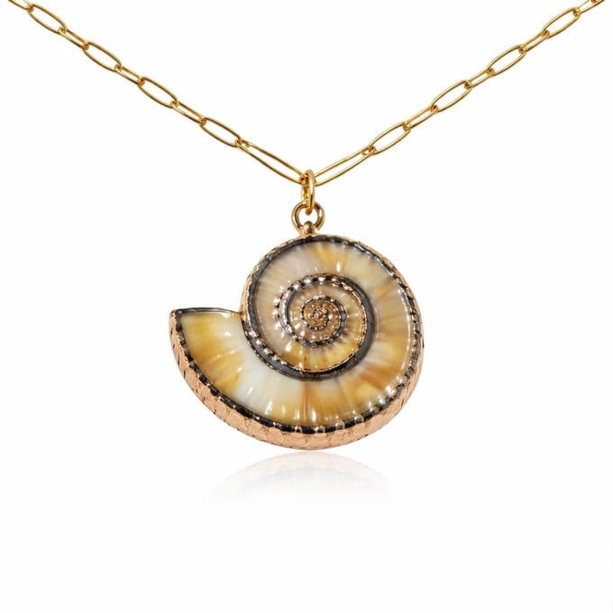 2 Love it Spiraalschelp - Ketting - Dames - Stainless steel