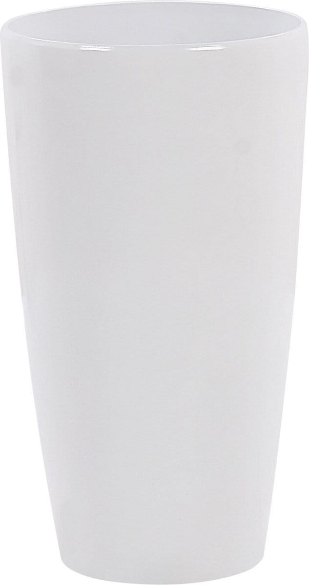 TSERIA - Plantenbak - Wit - 32 cm - Stenenmix