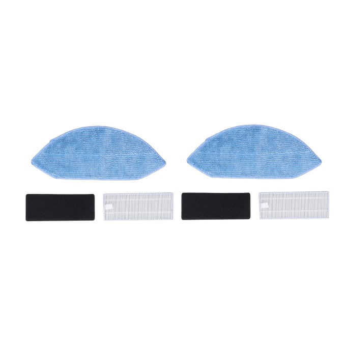 2 Sets Stofzuigerfilter Kit Veegmachine Dweil Doek Stofzuiger Accessoires voor U2 DGN22 gray
