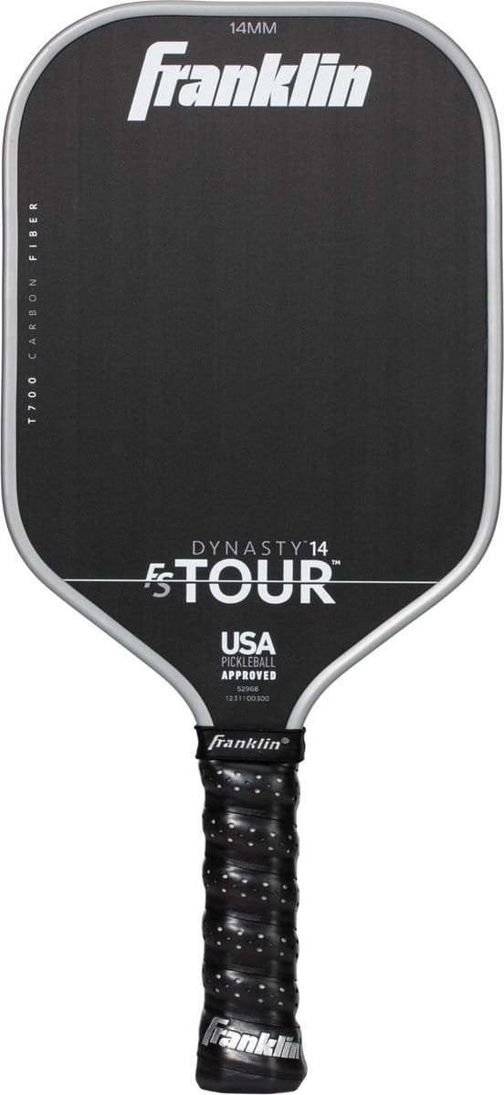 Franklin Pickleball Paddle - Carbon Fiber Racket - 14mm - Grijs.
