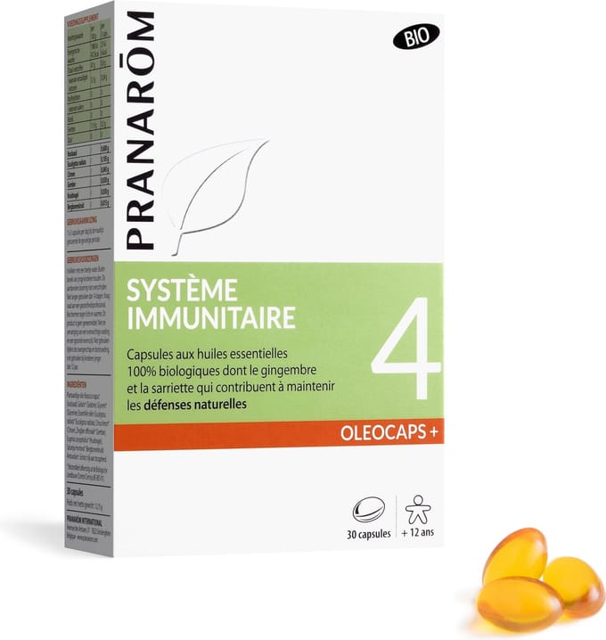 Pranarom - Oleocaps 4 - Capsules voor het immuunsysteem - Bio - 30 capsules