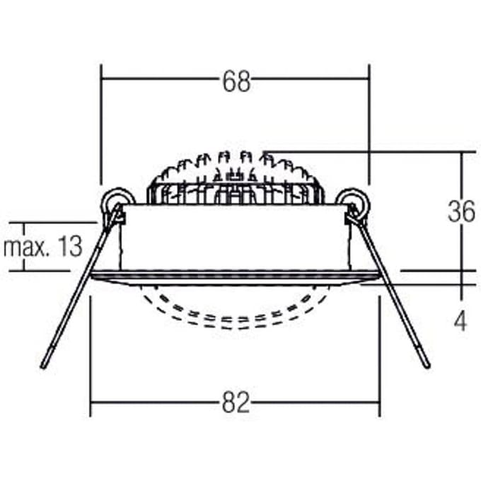 BRUMBERG BB03 inbouw RC Aansluitbox structuurwit