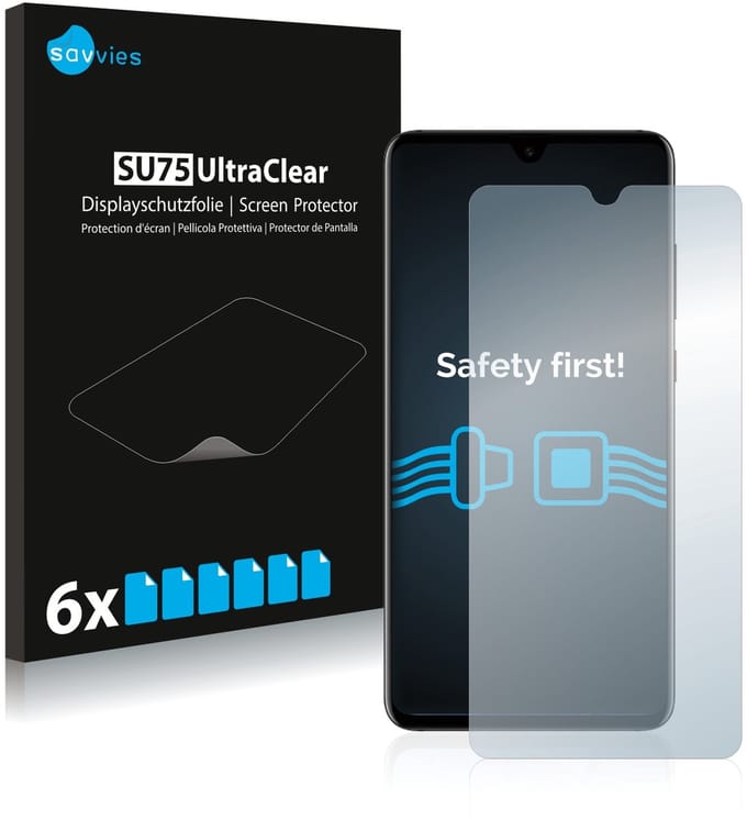 Savvies - Screenprotector voor Huawei Mate 20 - Folie Beschermfolie transparant 6 Stuks