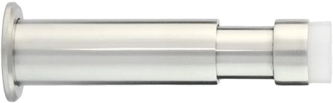 Famanu – Verstelbare wanddeurstopper 88–120 mm met witte siliconen buffer – telescopische deurstop v