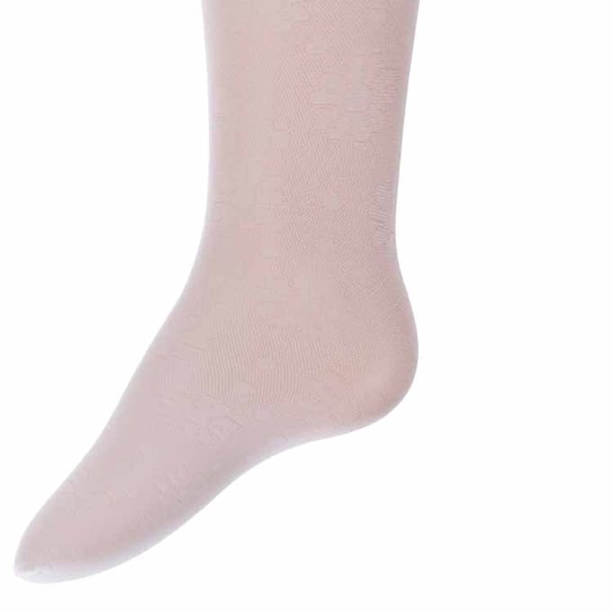 Baby panty wit met bloemetjes- 62