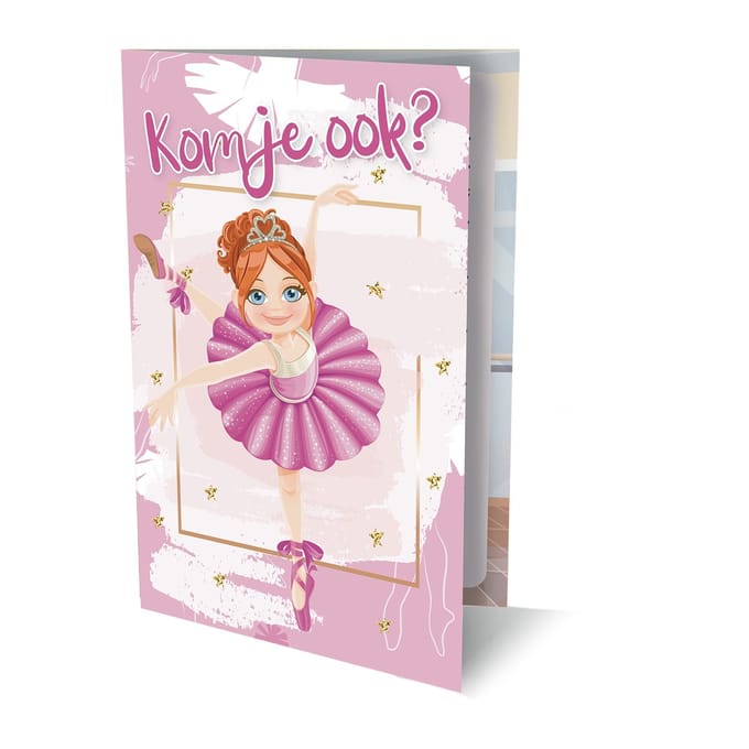 Ballerina - Uitnodiging Pk 949 / Set Van 6