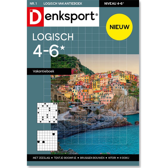 Denksport Puzzelboek - Logisch 4-6* vakantieboek, editie 1